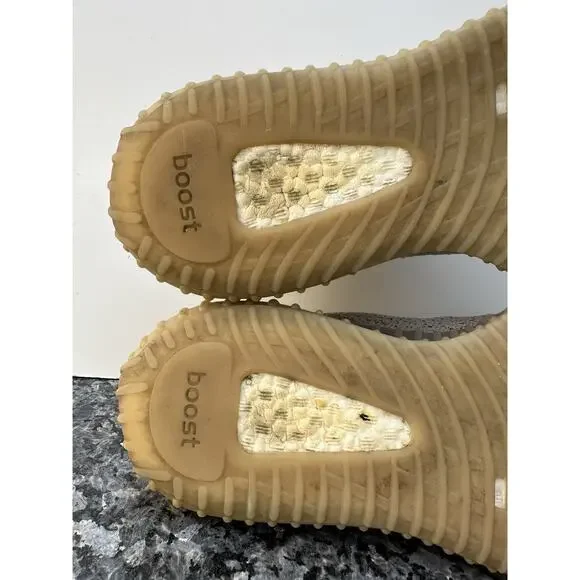 Adidas Yeezy Boost 350 V2 Beige Black SPLY-350 Size 9.5 HP7870 Kanye West - Picture 7 of 12